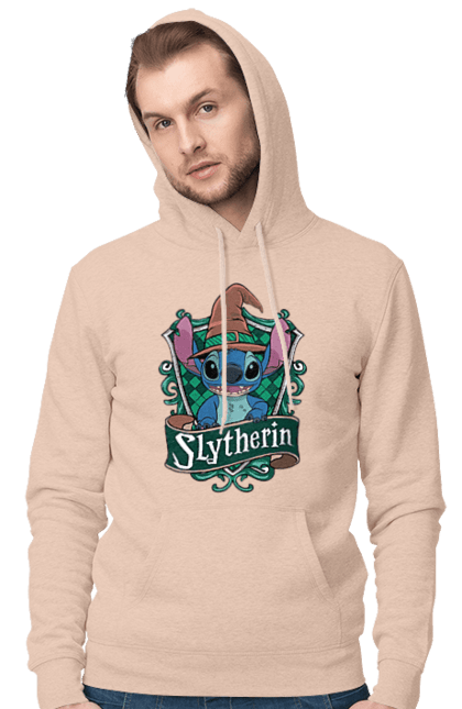 Мужское худи с принтом Стич Слизерин. Harry potter, hogwarts, slytherin, stich, гарри поттер, слизерин, стич, факультет, франшиза, хогвартс. 2070702