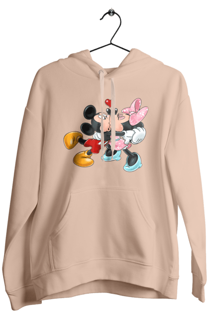 Чоловіче худі з принтом "Міккі Маус та Мінні Маус". Mickey mouse, minnie mouse, дісней, міккі, міккі маус, мінні маус, мультфільм. 2070702