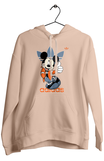 Чоловіче худі з принтом "Adidas Міккі Маус". Adidas, mickey mouse, адідас, дісней, міккі, міккі маус, мультфільм. 2070702