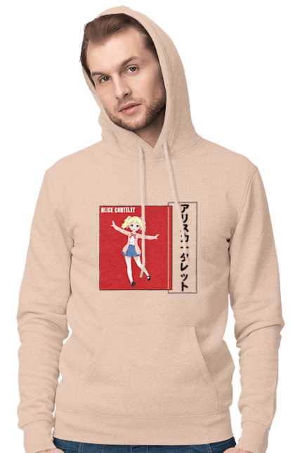 Men's hoodie with prints Kiniro Mosaic Alice Cartelet. Alice, alice cartelet, anime, gold mosaic, kiniro mosaic, kinmoza, manga. 2070702