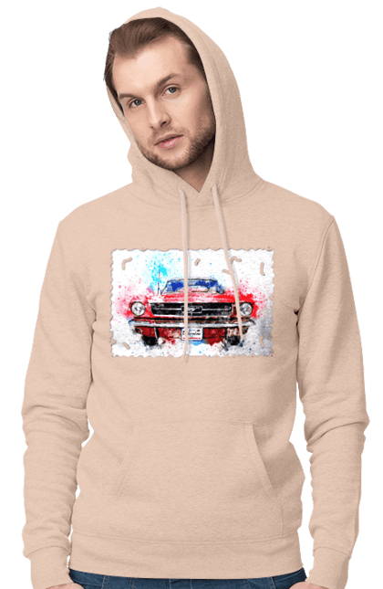 Чоловіче худі з принтом "Автомобіль мустанг". Автомобіль мустанг, донати, допомога, дорога, колесо, конь, машина, мустанг, пейпел, україна. 2070702