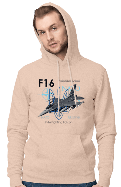 Чоловіче худі з принтом "F16". F16, nasams, zuzana, гаубиця, два герби, залужний, сюзанна. 2070702