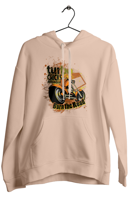 Мужское худи с принтом Мопед Турбо. Езда, мопед, скорость. 2070702