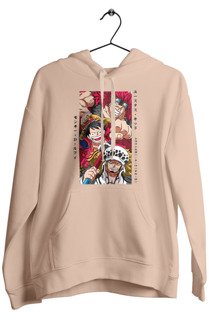 Men's hoodie with prints One Piece Luffy. Anime, luffy, manga, monkey de luffy, one piece, pirates. 2070702