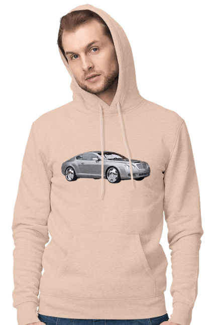 Men`s hoodie with prints Auto. Auto, car, expensive car, gray car, stylish car. 2070702