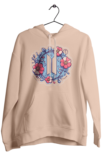 Men`s hoodie with prints BTS. Beyond the scene, bts, group, k pop, k-pop, music, musical group. 2070702