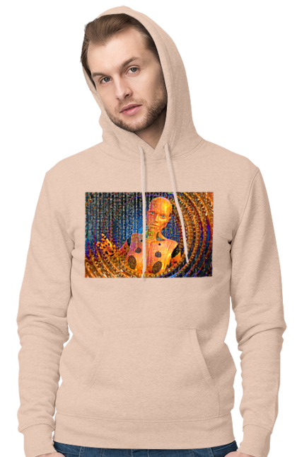 Чоловіче худі з принтом "Штучний інтелект". Айті, айтішник, гик, жінка, знання, інженер, інтелект, кібер, кібернетика, кіборг, код, комп, комп`ютерник, кристал, машинне навчання, мікросхема, мозок, портрет, програміст, професіонал, професія, розробник, розум, хакер, чіп, штучний інтелект, штучний розум. 2070702