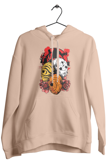 Men's hoodie with prints Naruto Obito Uchiha. Anime, character, manga, naruto, ninja, obito, obito uchiha, tv series, uchiha. 2070702