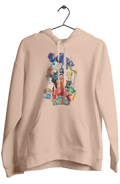 Men's hoodie with prints One Piece Luffy. Anime, luffy, manga, monkey de luffy, one piece, pirates. 2070702