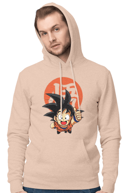 Чоловіче худі з принтом "Перли дракона Сон Гоку". Dragon ball, manga, son goku, аніме, гоку, манга, перли дракона, сон гоку. 2070702