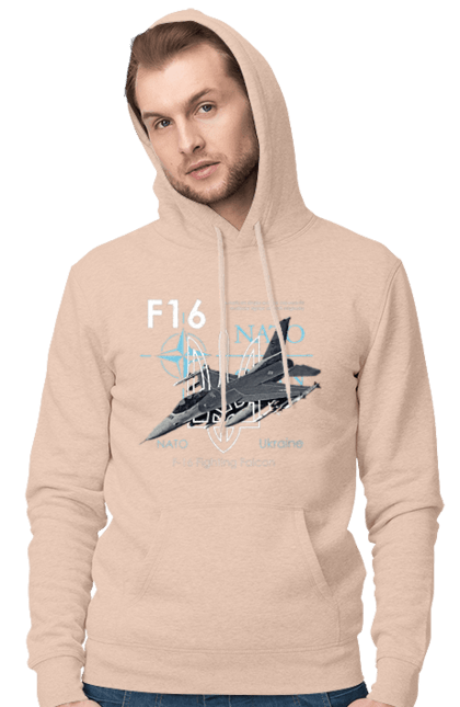 Чоловіче худі з принтом "F16". F16, nasams, zuzana, гаубиця, два герби, залужний, сюзанна. 2070702