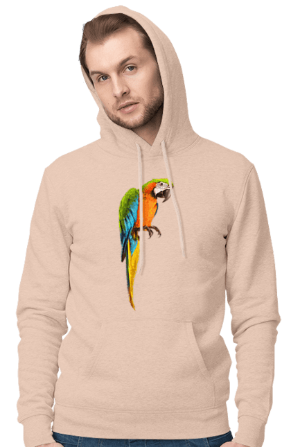 Чоловіче худі з принтом "Просто Папуга". Папуга, пташка. 2070702