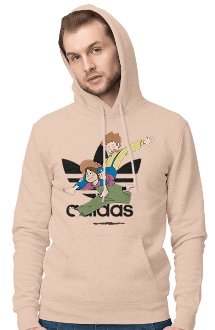 Чоловіче худі з принтом "Adidas Том Соєр". Adidas, tom sawyer, адідас, книга, мультфільм, повість, пригоди, том соєр, том сойер. 2070702