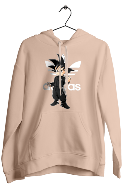 Men's hoodie with prints Adidas Son Goku. Adidas, anime, dragon ball, goku, manga, son goku, tv series. 2070702