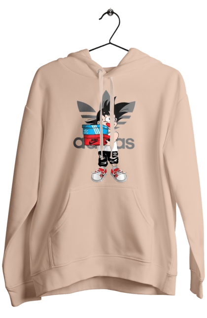 Чоловіче худі з принтом "Adidas Сон Гоку". Adidas, dragon ball, manga, son goku, адідас, аніме, гоку, манга, перли дракона, сон гоку. 2070702