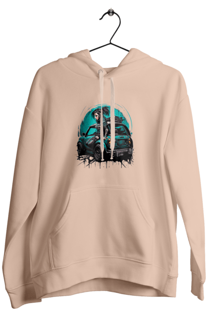 Men`s hoodie with prints Cyberpunk girl. Art, cyberpunk, games, girls, graphics, picture. 2070702