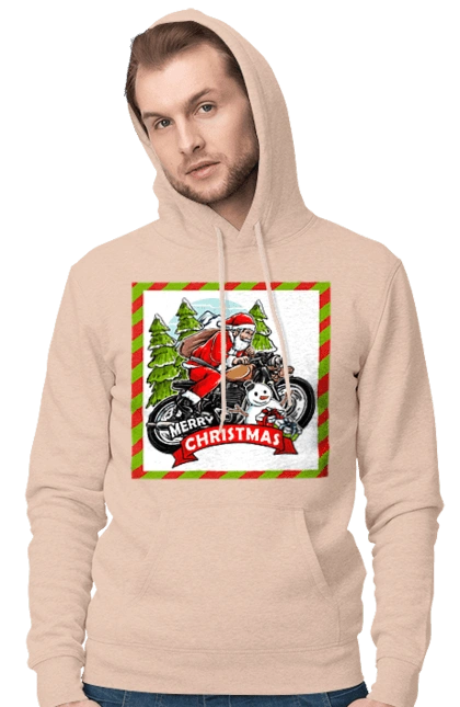 Santa on a motorcycle