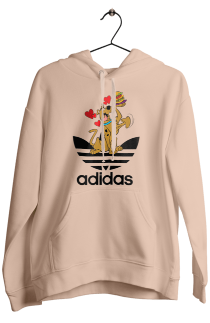 Чоловіче худі з принтом "Adidas Скубі Ду". Adidas, scooby doo, scooby-doo, адідас, мультсеріал, серіал, скубі ду, скубі-ду, собака. 2070702