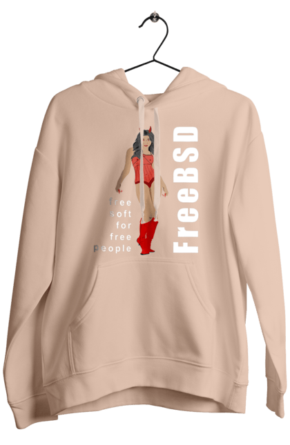 Чоловіче худі з принтом "Freebsd Для Вільних". Bsd, freebsd, unix, адміністратор, айті, айтішник, безкоштовна, безкоштовно, бестія, білий, вільна, демон, демонесса, дівчина, для дорослих, доступність, еротика, еротична, жінка, незалежність, операційна система, ос, програміст, програмне забезпечення, свобода, сисадмін, система, системний адміністратор, софт, текст, червоний. 2070702