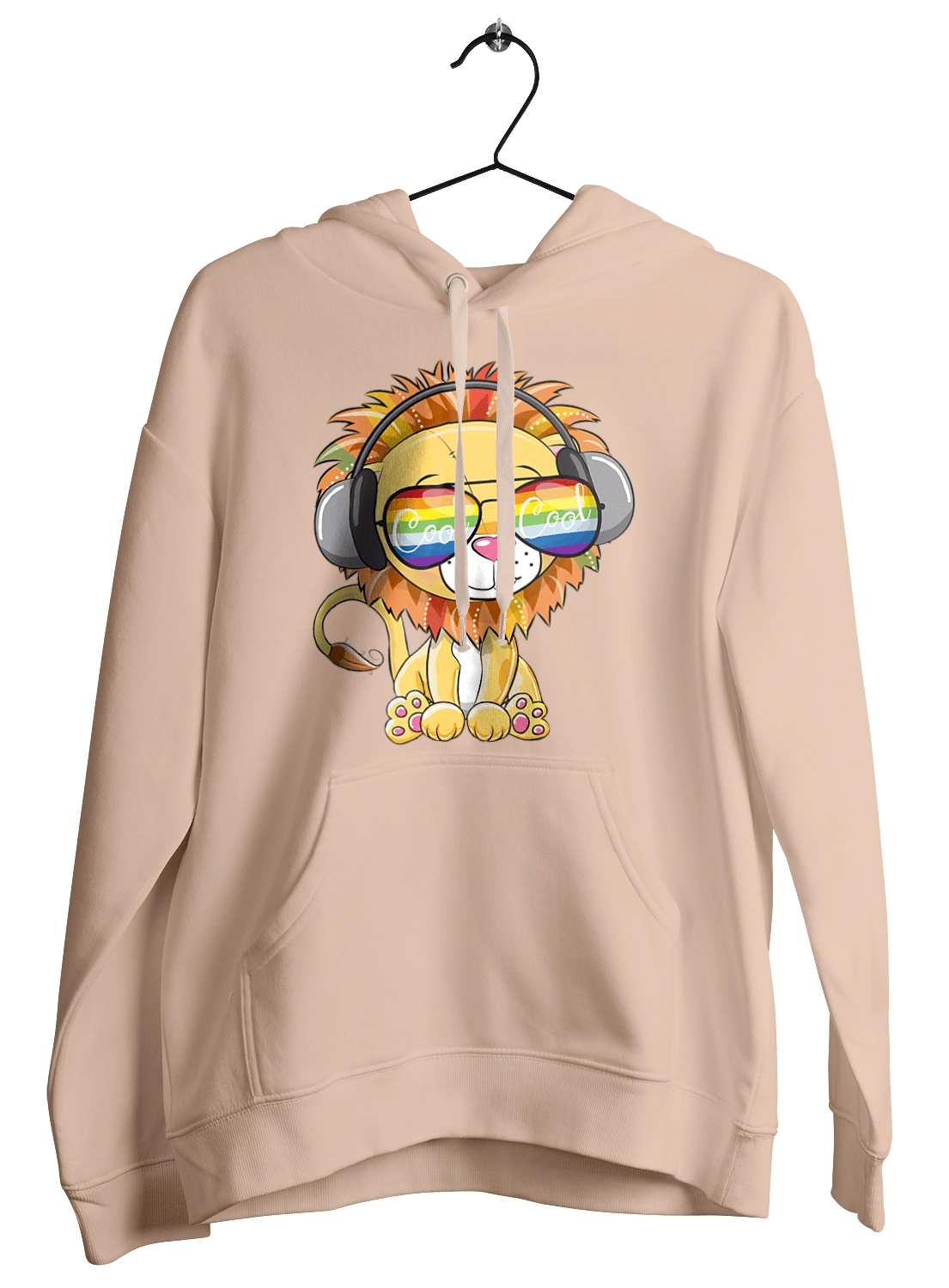 Lion In Glasses And Headphones