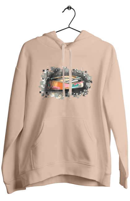 Men`s hoodie with prints Pencil case Author's drawing. Exclusive, free hand, pen, pencil, pencil case, picture, school, stationery. 2070702
