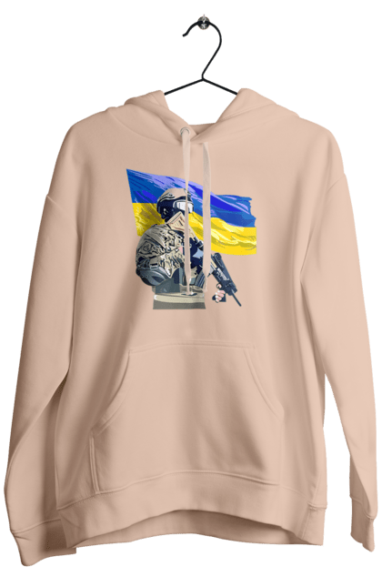 Men`s hoodie with prints Armed Forces | Flag 2070702
