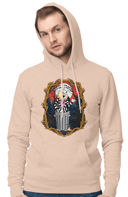 Men's hoodie with prints Beetlejuice. Beetlejuice, comedy, ghost, horror, movie, tim burton, warner bros. 2070702