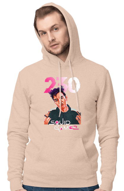 Men`s hoodie with prints Squid Game Thanos. 230, netflix, player 230, squid game, thanos, tv series. 2070702