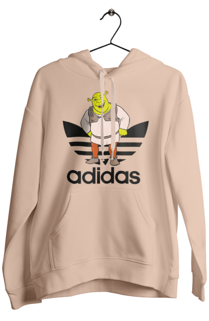 Чоловіче худі з принтом "Adidas Шрек". Adidas, shrek, адідас, мульт, мультфільм, огр, шрек. 2070702