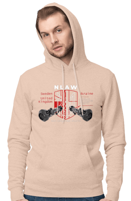 Чоловіче худі з принтом "NLAW". Caesar, himars, nlaw, patriot, weapon, zaluzhny. 2070702