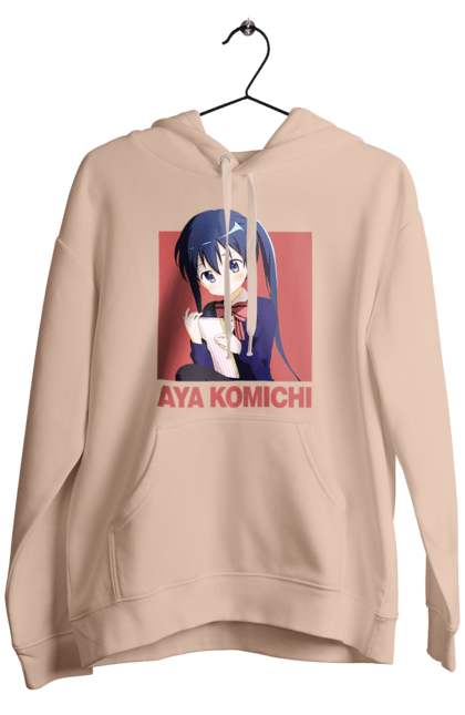 Men's hoodie with prints Kiniro Mosaic Aya Komichi. Anime, aya komichi, gold mosaic, kiniro mosaic, kinmoza, manga. 2070702