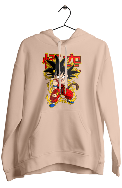 Men's hoodie with prints Dragon Ball Son Goku. Anime, dragon ball, goku, manga, son goku, tv series. 2070702