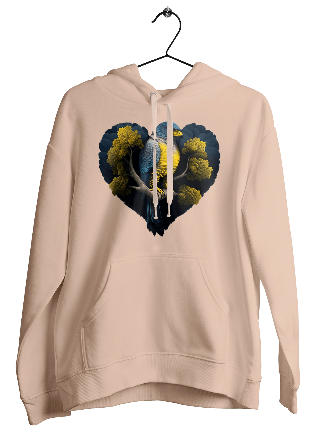 Blue and yellow falcon