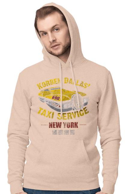 Men`s hoodie with prints Fifth element | Korban Dallas | Taxi service. Corban dallas, fifth element, new york, taxi, taxi service. 2070702