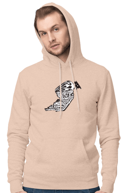 Чоловіче худі з принтом "Двигун мотоцикла". Байк, бензобак, двигун мотоцикла, харлей девідсон, циліндри, чопер. 2070702