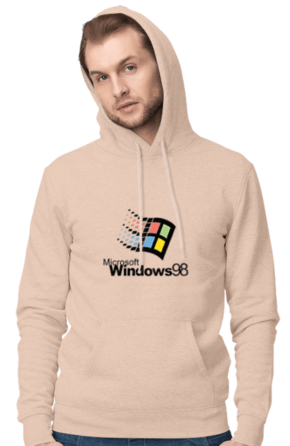 Чоловіче худі з принтом "Windows98". Angular, c, css, html, it, javascript, jquery, php, python, react, svelt, vue, айтишник, айті, гумор, код, кодувати, прогер, програміст, програмісти, ти ж, ти ж програміст, тиж програміст. 2070702