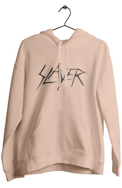 Men's hoodie with prints Slayer. Groove metal, group, metal band, music, nu metal, scull, slayer, speed metal, thrash metal. 2070702