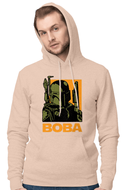 Чоловіче худі з принтом "Боба Фетт". Boba fett, боба фетт, зоряні війни, клон, мисливець за головами. 2070702