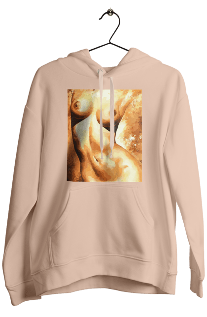 Чоловіче худі з принтом "Краса тіла". Вигини жіночого тіла, грація тіла, груди, жіноче тіло, жіночі груди, краса тіла. 2070702