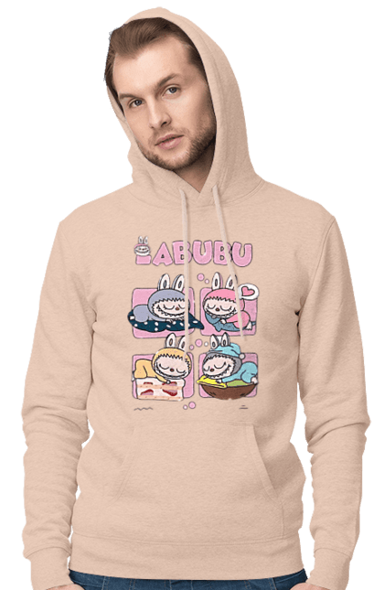 Мужское худи с принтом Сон Labubu. Labubu, weird cute, игрушки, лобубу. 2070702
