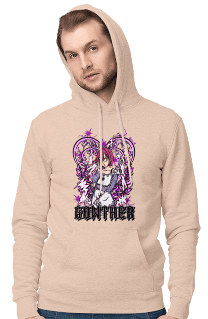 Men's hoodie with prints Seven Deadly Sins Gowther. Adventures, anime, comedy, fantasy, gowther, manga, seven deadly sins. 2070702