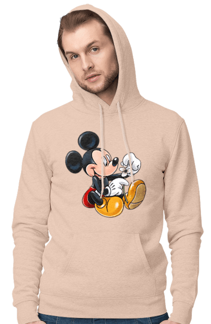 Чоловіче худі з принтом "Міккі Маус". Mickey mouse, дісней, міккі, міккі маус, мультфільм. 2070702