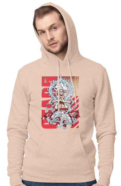 Men's hoodie with prints One Piece Luffy. Anime, luffy, manga, monkey de luffy, one piece, pirates. 2070702