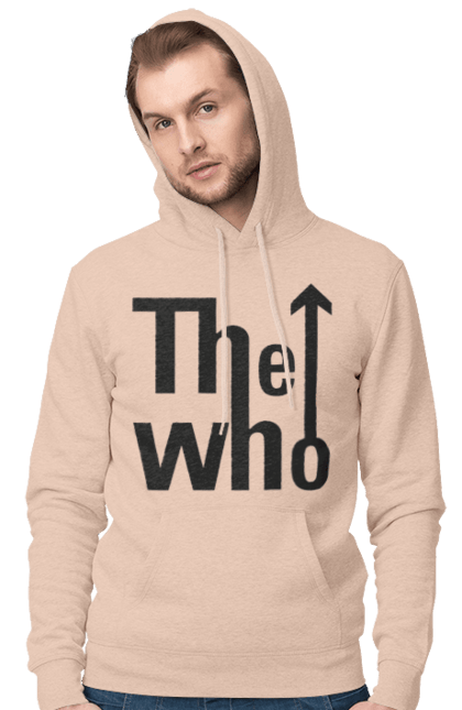 Men's hoodie with prints The Who. Art rock, freakbeat, hard rock, music, power pop, proto punk, rock, rock band, who. 2070702