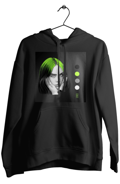 Чоловіче худі з принтом "Біллі Ейліш". Біллі, біллі ейліш, ейліш. 2070702