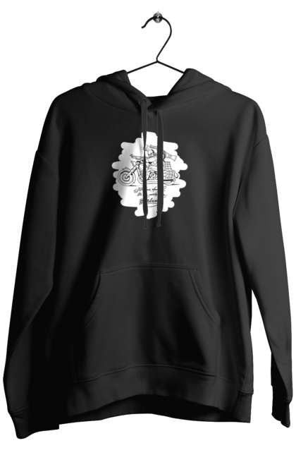 Чоловіче худі з принтом "Шевченка на мотоциклі". Вірш, енеїда, книги, кобзар, мотоцикл, українка, шевченка. 2070702