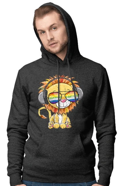 Lion In Glasses And Headphones