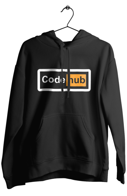 Чоловіче худі з принтом "Код хаб". Айті, айтішник, для айтішника, для програміста, код хаб, подарунок айтішнику, подарунок програмісту, програміст, розробник. 2070702