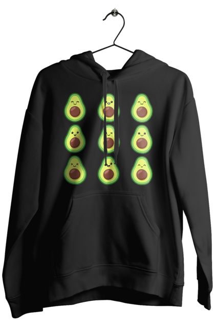 Чоловіче худі з принтом "Настрій Авокадо". Авокадо, емоції, їжа. 2070702
