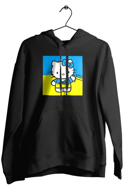 Чоловіче худі з принтом "Кошеня". Кітті, кошеня, прапор, символіка, україна. futbolka.stylus.ua